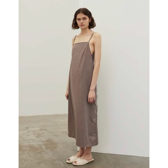 DEIJI STUDIOS The Double Tie Striped Organic Cotton-poplin Wrap Midi Dress S/M - Picture 1 of 12